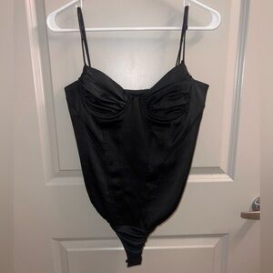Zara Black corset bodysuit. Size medium